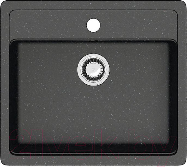 Изображение товара Мойка кухонная со смесителем Berge BR-5750 + Like F8007122 (черный)