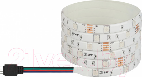 Изображение товара Светодиодная лента ЭРА LS5050-7.2-30-12-RGB-IP65-1 year-5m RGB / Б0059918
