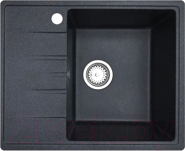 Изображение товара Мойка кухонная со смесителем БелЭворс Mila R + Like F8007122 (черный)