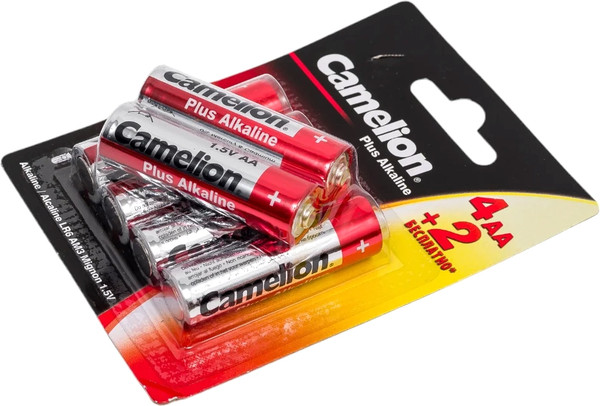 Изображение товара Комплект батареек Camelion Plus Alkaline 4+2 LR6 / 15308
