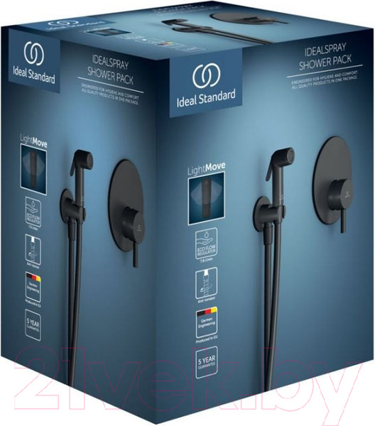 Изображение товара Гигиенический душ со смесителем Ideal Standard BD651XG (черный матовый)