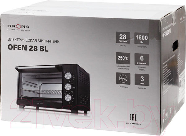 Изображение товара Ростер Krona Ofen 28 BL / КА-00007317