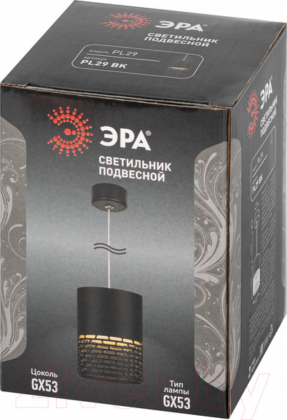 Изображение товара Потолочный светильник ЭРА PL29 BK / Б0061373