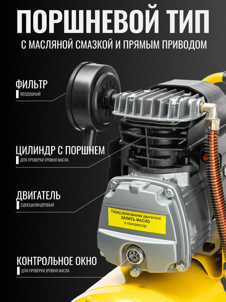 Изображение товара Воздушный компрессор Garvill CE550F