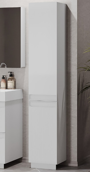 Изображение товара Шкаф-пенал для ванной Belux Базель П 35 (18, белый матовый)