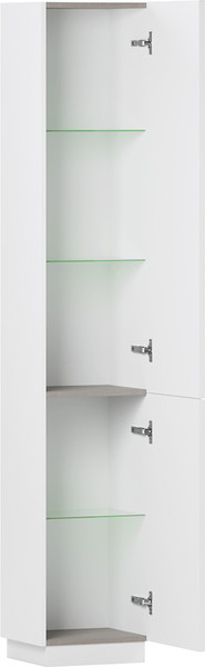 Изображение товара Шкаф-пенал для ванной Belux Базель П 35 (18, белый матовый)