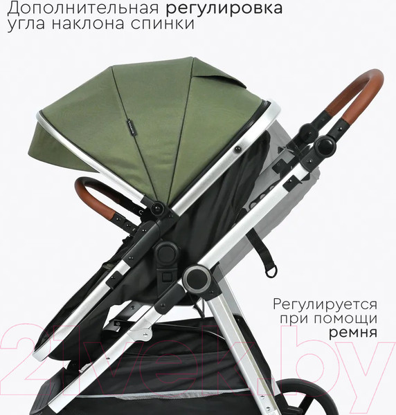 Изображение товара Детская универсальная коляска Tomix Sunny 3 в 1 / 619C (Dark Olive)