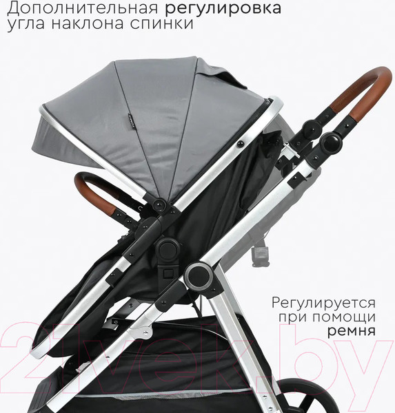 Изображение товара Детская универсальная коляска Tomix Sunny 3 в 1 / 619C (Grey)