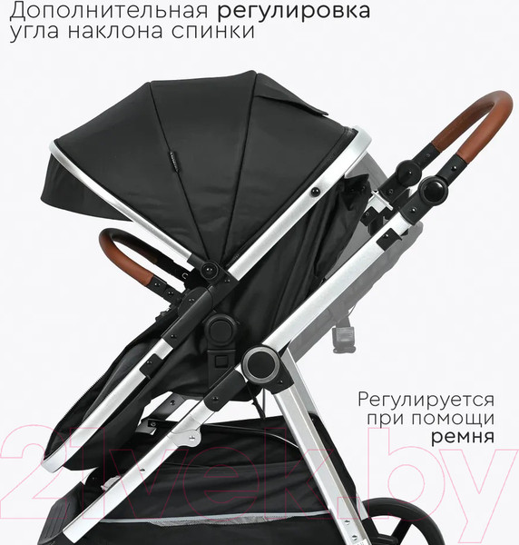 Изображение товара Детская универсальная коляска Tomix Sunny 3 в 1 / 619C (Jet Black)