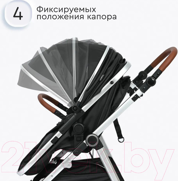 Изображение товара Детская универсальная коляска Tomix Sunny 3 в 1 / 619C (Jet Black)