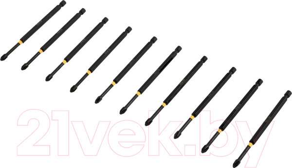 Изображение товара Набор бит Tundra Профи. Torsion S2 PH2x127мм / 9935335 (10шт)