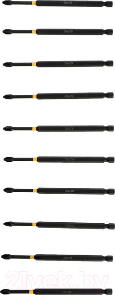 Изображение товара Набор бит Tundra Профи. Torsion S2 PH2x127мм / 9935335 (10шт)