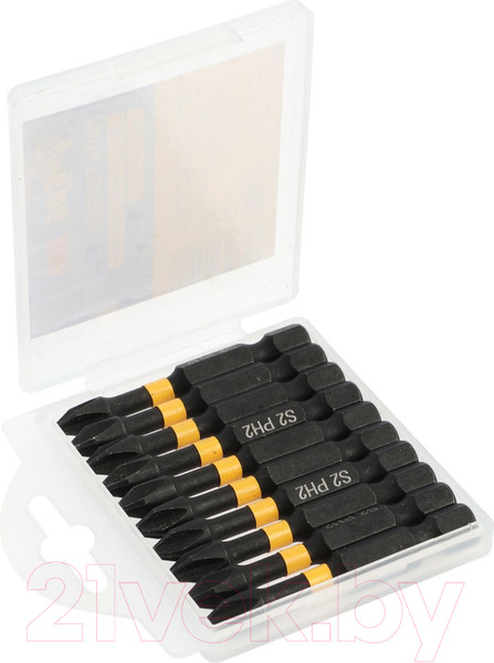 Изображение товара Набор бит Tundra Профи. Torsion S2 PH2x50мм / 9935332 (10шт)