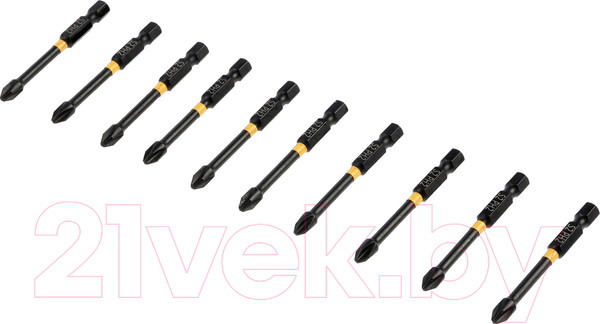 Изображение товара Набор бит Tundra Профи. Torsion S2 PH2x65мм / 9935333 (10шт)