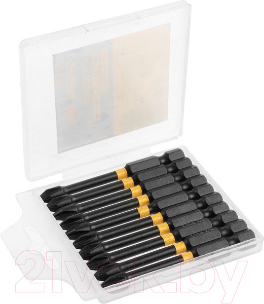 Изображение товара Набор бит Tundra Профи. Torsion S2 PH2x65мм / 9935333 (10шт)