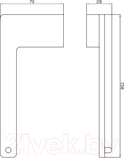 Изображение товара Держатель для туалетной бумаги Slezak RAV Nil NLA0401 (хром)
