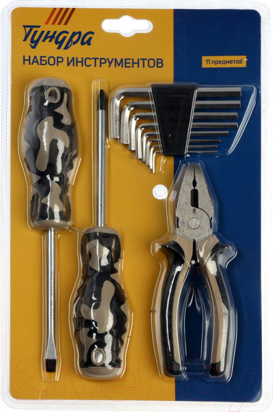 Изображение товара Универсальный набор инструментов Tundra 9937333 (11 предметов)