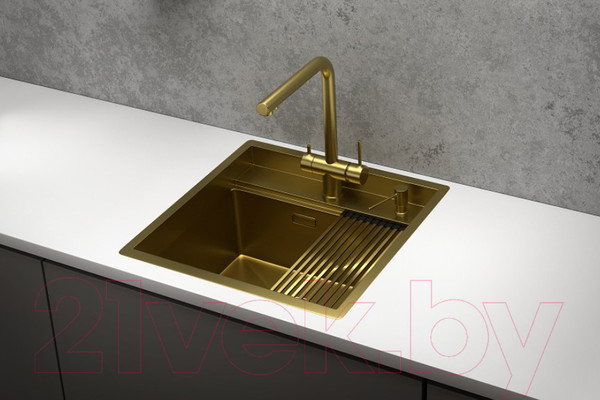 Изображение товара Мойка кухонная GRANULA GR-5051 (золото сатин)