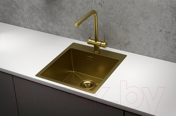 Изображение товара Мойка кухонная GRANULA GR-4600 (золото сатин)