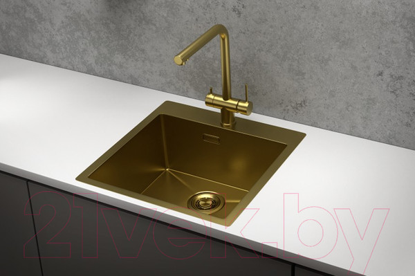 Изображение товара Мойка кухонная GRANULA GR-5151 (золото сатин)