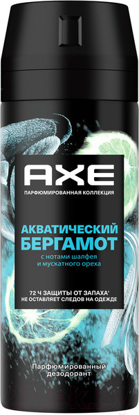 Изображение товара Дезодорант-спрей Axe Акватический бергамот (150мл)