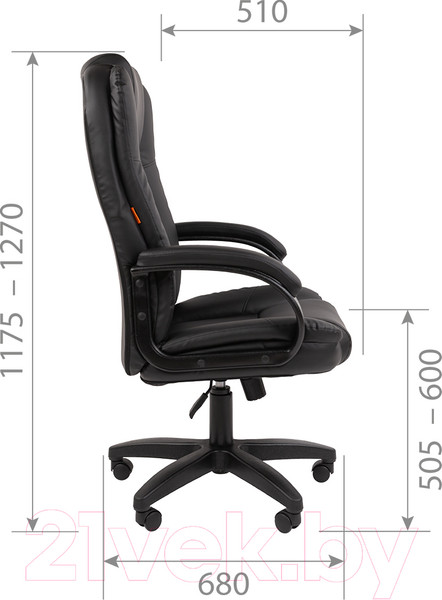 Изображение товара Кресло офисное Chairman 600LT (черный/экопремиум, бежевый)