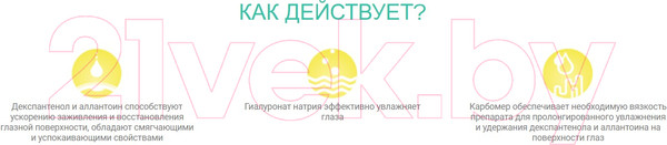 Изображение товара Гель для глаз Relins С декспантенолом 5% восстановление (10мл)