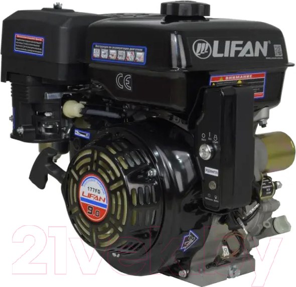 Изображение товара Двигатель бензиновый Lifan 177FD D25 7А
