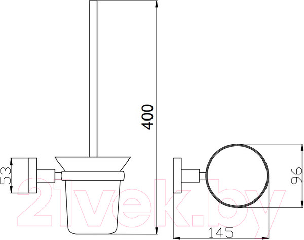 Изображение товара Ершик для унитаза Slezak RAV Colorado COA0500SM (бронза темный)