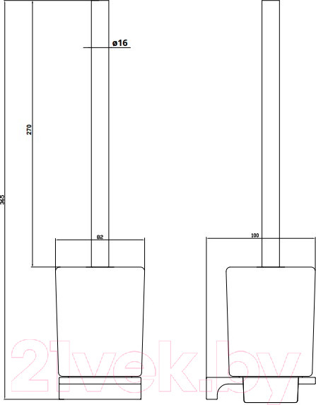 Изображение товара Ершик для унитаза Slezak RAV Nil NLA0500 (хром/матовый)