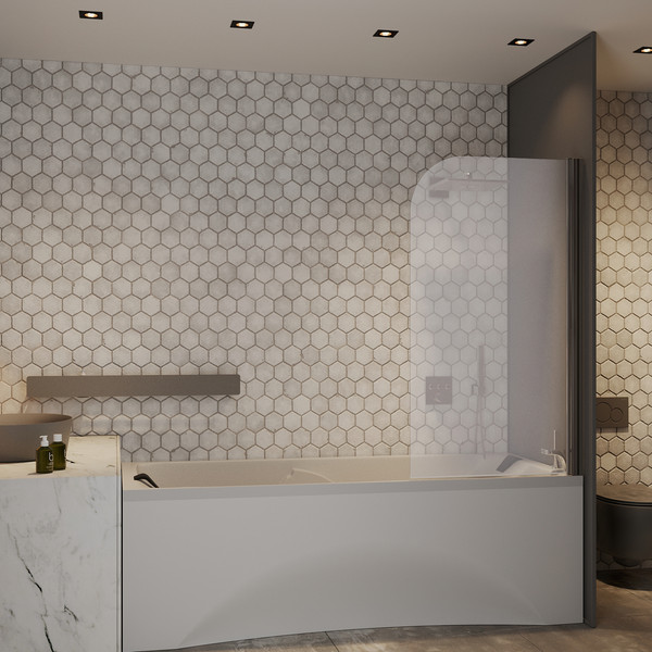 Изображение товара Стеклянная шторка для ванны Roxen Brimen 52010-80