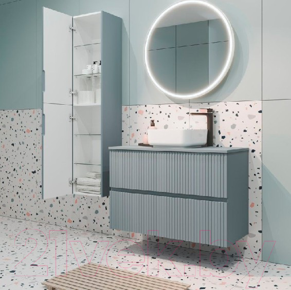 Изображение товара Тумба под умывальник Aquanet Джейн 60 / 313316 (мисти грин)