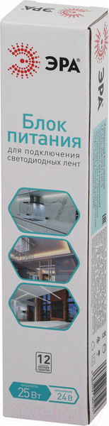 Изображение товара Блок питания для светодиодной ленты ЭРА LP-LED 25W-IP67-24V-S / Б0061142