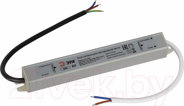 Изображение товара Блок питания для светодиодной ленты ЭРА LP-LED 25W-IP67-24V-S / Б0061142
