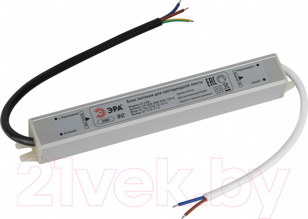 Изображение товара Блок питания для светодиодной ленты ЭРА LP-LED 25W-IP67-12V-S / Б0061134