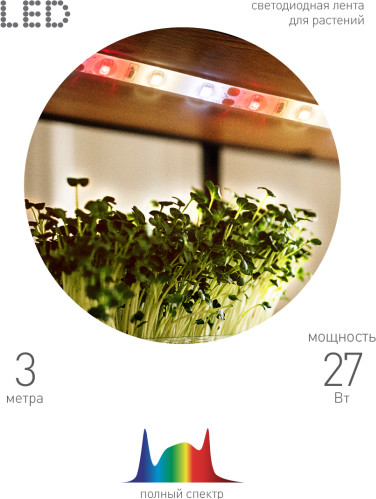Изображение товара Светильник для растений ЭРА Fito-Strip Light-Rа90-3m / Б0059881