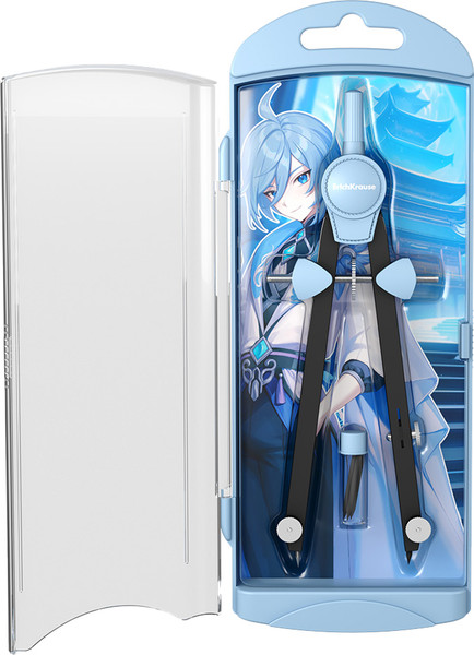 Изображение товара Готовальня Erich Krause Manga / 61434 (голубой)