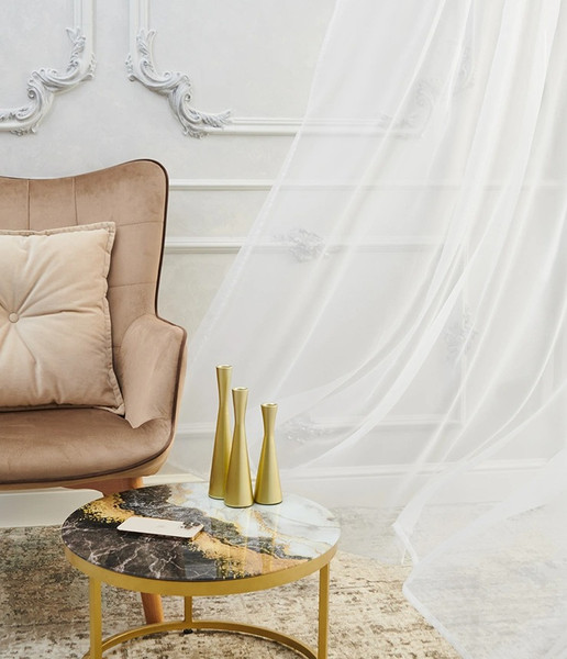 Изображение товара Гардина LEGRAND Зена 500x260 / 58131349 без утяжелителя (белый)