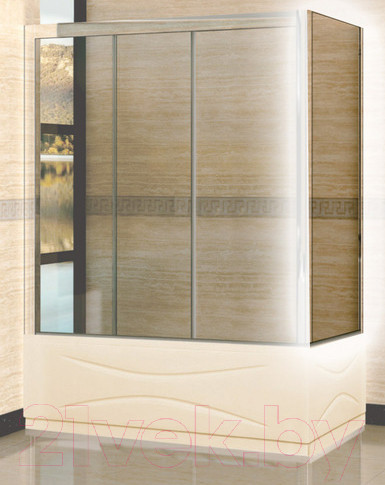 Изображение товара Душевая стенка RGW Z-52 / 04225208-51 (80x150, стекло шиншилла/профиль хром)