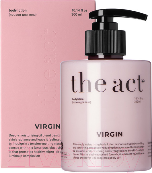 Изображение товара Лосьон для тела The Act Virgin с пантенолом, парфюмированное питательное (300мл)