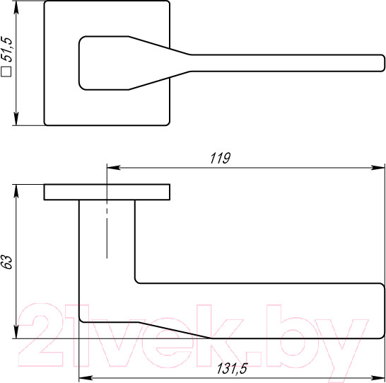 Изображение товара Ручка дверная Armadillo K.USS52.GRAND Grand USS MWSC-33 (итальянский тисненый)
