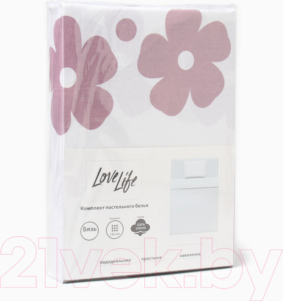 Изображение товара Комплект постельного белья Love Life Цветы 1.5сп / 10223711