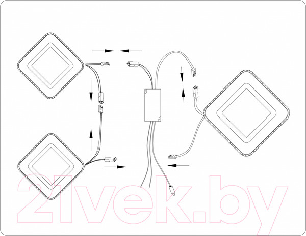 Изображение товара Потолочный светильник Ambrella FA8877/3 WH