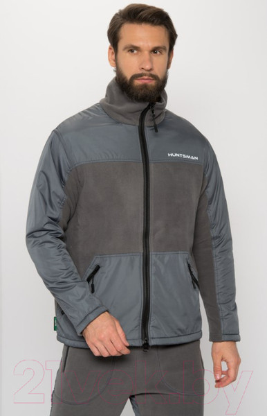 Изображение товара Костюм для охоты и рыбалки Huntsman Пикник-Люкс Флис Серый (р-р 48-50/176)