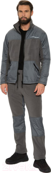 Изображение товара Костюм для охоты и рыбалки Huntsman Пикник-Люкс Флис Серый (р-р 48-50/176)