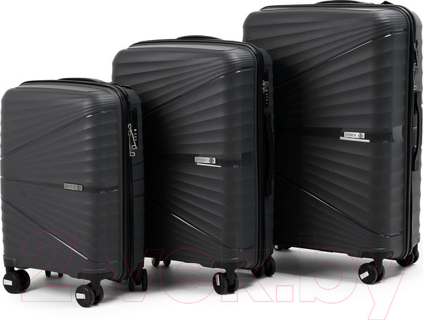 Изображение товара Чемодан на колесах PRIDE РР-9702 (S, темно-серый)