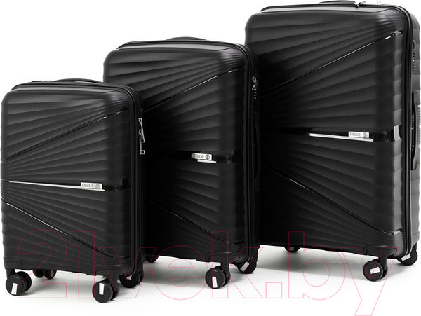 Изображение товара Чемодан на колесах PRIDE РР-9702 (L, черный)