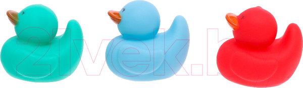 Изображение товара Набор игрушек для ванной Sima-Land Разноцветные уточки 2302 / 9942459