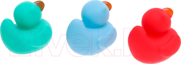 Изображение товара Набор игрушек для ванной Sima-Land Разноцветные уточки 2302 / 9942459