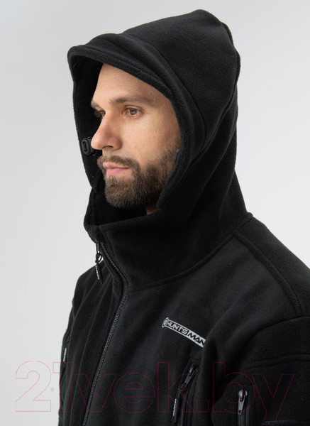 Изображение товара Куртка для охоты и рыбалки Huntsman Камелот Черный Polarfleece (р-р 48-50/176)